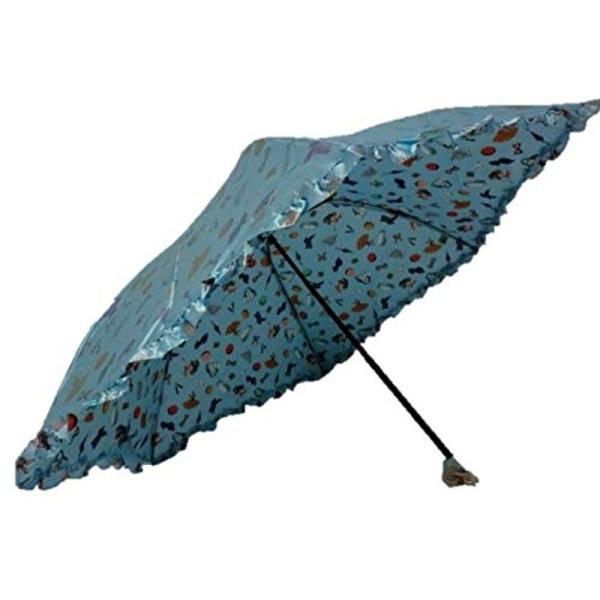 【未使用】LADUREE　ラデュレ　長傘　雨傘 ドット フレンチブルドッグ villageused_20240219132133-00667