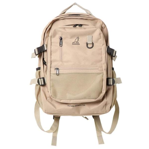 カンゴール　サイドベルト BIGポケット リュック バックパック オフ KGSA-BG0197 大容量　通学　通勤　ベージュ villageused_20240220081029-00347