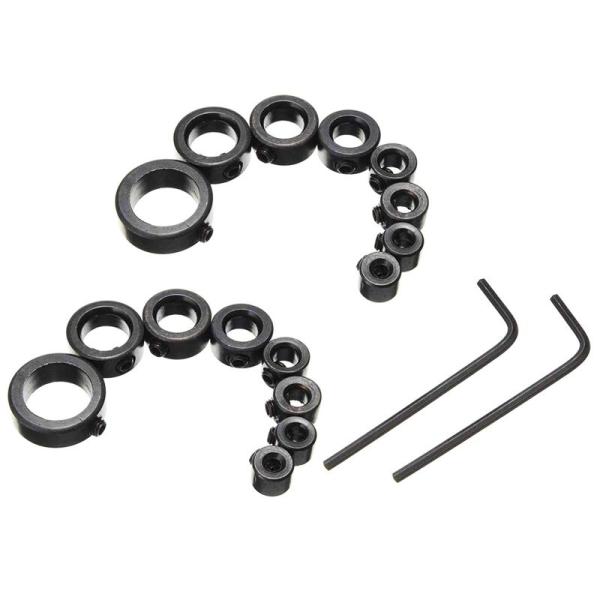 【商品名】　CESFONJER 2セットドリルストップ、16個3-16mmドリルビット深さ停止カラーリングポジショナー間隔リングポジショナーロケーター六 【商品説明】　・???h?????X?g?b?v?r?b?g?J???[?Z?b?g?...