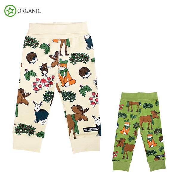 レギンス ベビー 子供服 赤ちゃん ノルディックアニマルプリント ホワイト 緑 動物 Nordic Animals 090hy Villervalla 通販 Yahoo ショッピング