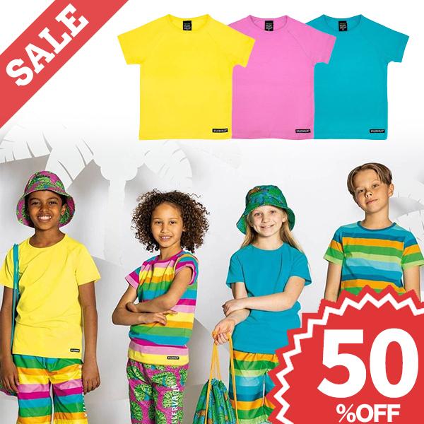 50 Off Tシャツ 半袖 子供服 キッズ 水色 ピンク 黄色 カラフル 無地tシャツ オーガニックコットン おしゃれ 北欧 1b Reef Petu Sun Villervalla 通販 Yahoo ショッピング