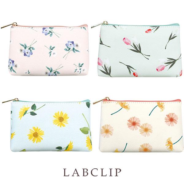 LABCLIP/ラボクリップ】ポーチ ミニ 花こよみ 花柄 フラワー