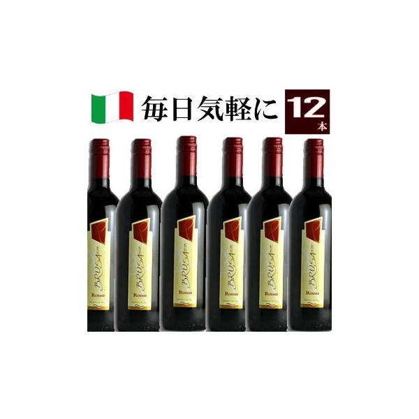 ワイン 赤 チェヴィコ ブルーサ ロッソ イタリア 12本 : ワイン
