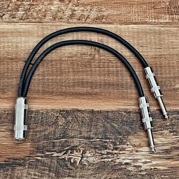 "Y" Cable for 4-Input Style Ampsオールドマーシャル用に開発したINPUT 1、INPUT 2をチャンネルリンク(たすき掛け)せずに各チャンネルにストレートにインプットすることによりチャンネルリンク時の音質劣化...