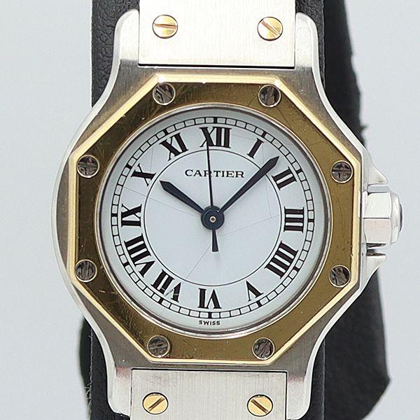デッドストック級 稼働 良品 箱/コマ2/保証書付 カルティエ QZ