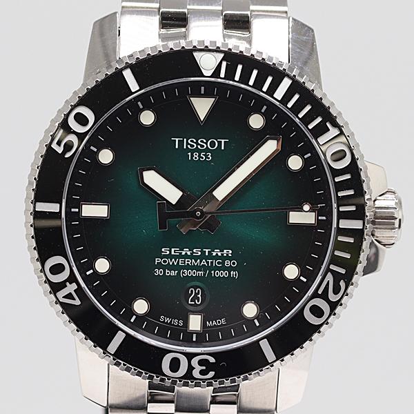 デッドストック級 箱付 稼働 美品 ティソ シースター T120.407.11 