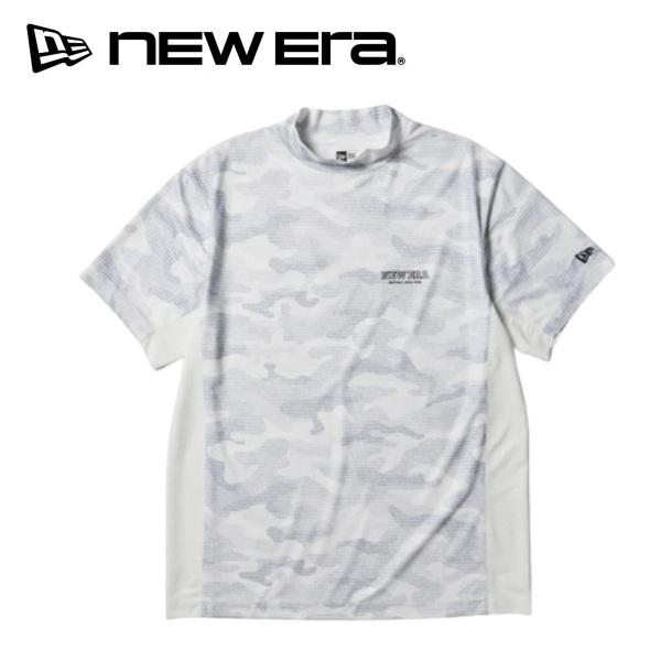 ニューエラ ゴルフ 半袖 ミッドネック Tシャツ Camo カモ ホワイト NEW ERA (14859926) 2026年春夏モデル