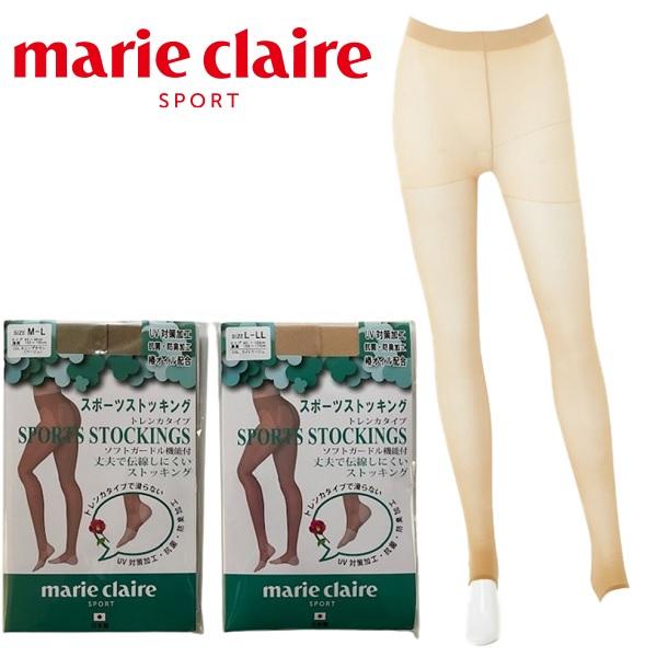 �}���N���[�� ���f�B�[�X �X�|�[�c�X�g�b�L���O �g�����J�^�C�v �S���t marie claire sport 711-972 ���i�摜