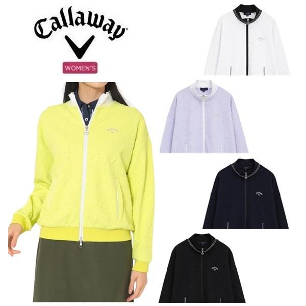 キャロウェイ ゴルフ レディース ブルゾン フラワージャカードフルジップスウェット (WOMENS) Callaway Golf C25217203