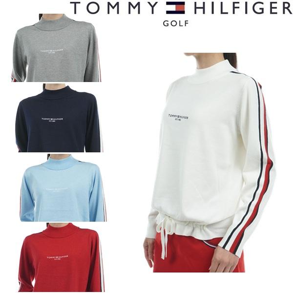 トミーヒルフィガー ゴルフ レディース トリコライン ハイネックセーター TOMMY HILFIGER GOLF THLA471 秋冬モデル