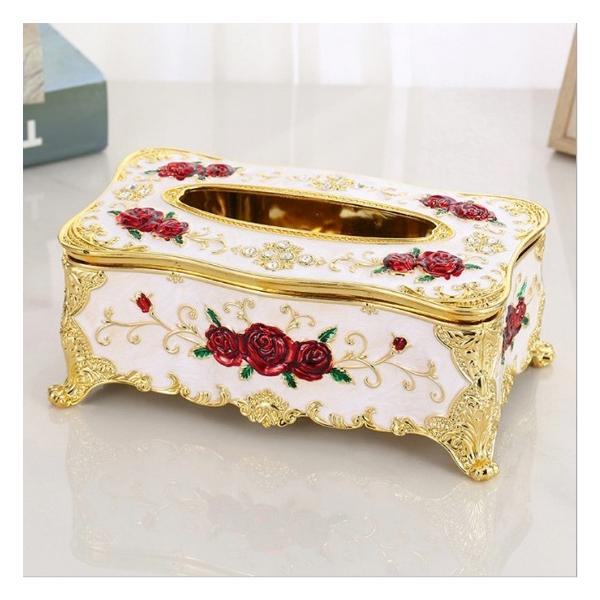 ティッシュケース おしゃれ インテリア ロココ調 高級 雑貨 卓上 :Rococo-tissue-case:一度来てみて VINTEL雑貨店 通販 箱付き ティッシュボックスケース ヨーロッパ ロココ調 北欧 高級
