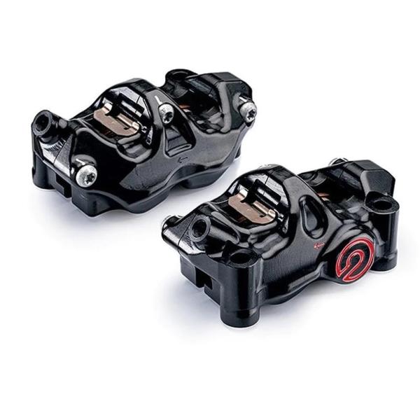 brembo艶ブラックアルマイトレッドロゴ 左右セット(チタンボルトカスタム) vio0009_220b47310