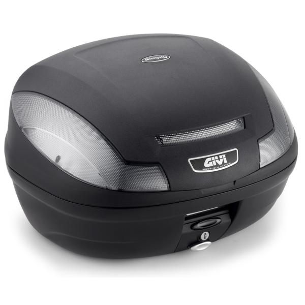 (取引予定あり)【新品ベース付】GIVI (ジビ) バイク用 リアボックス E470(47L)  モノロックケース SIMPLY3 vio0009_e470nt