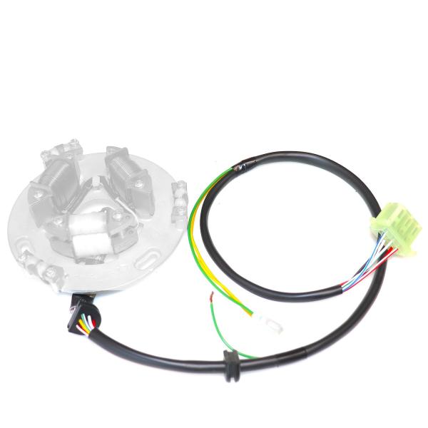 KH400の点火不良の修理用、ステーター用ハーネス商品はハーネスのみですのお間違いの無い様ご確認下さい当方で故障診断等は対応致しません。サービスマニュアルを参考に故障診断して下さい。