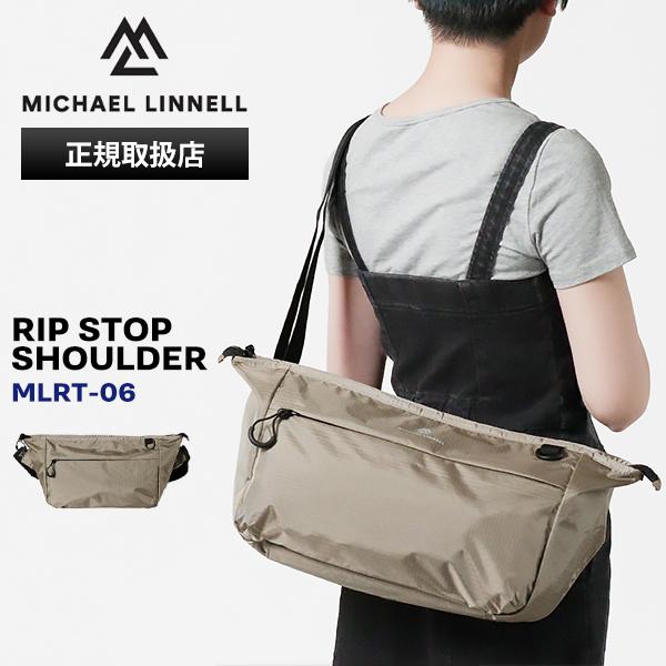 マイケルリンネル MICHAEL LINNELL バッグ ショルダーバッグ メンズ レディース 10L 大容量 軽量 撥水 斜めがけ ベージュ MLRT-06 MICHAEL LINNELL（マイケルリンネル） ショルダーバッグ RIP STOP 10L