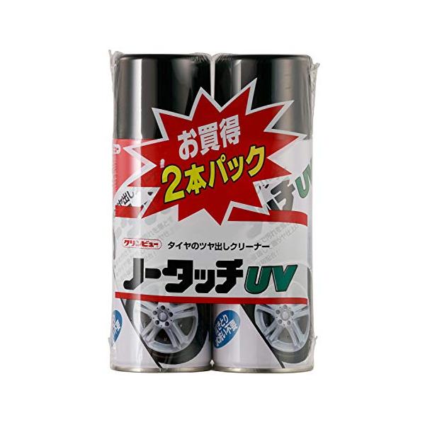 イチネンケミカルズ(Ichinen Chemicals) 車用 タイヤ艶出し&クリーナー クリンビュー ノータッチUV(2本パック) 370ml×2 23511