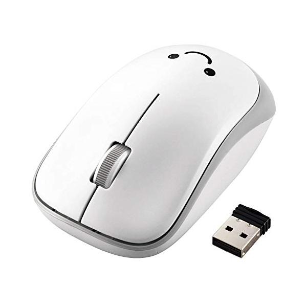 エレコム ワイヤレスマウス ENELO M-IR07DRSKWH 抗菌 静音 電池寿命約2.5年 3ボタン ホワイト