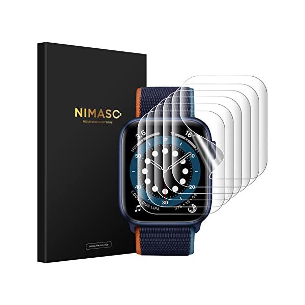 【6枚組】NIMASO フィルム 38 / 40mm Apple Watch series SE 3（2025）/ SE 2（2023）/SE（2022）/ 6 / 5 / 4 / 3 対応 保護 フィルム アップルウォ