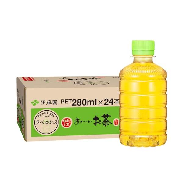 伊藤園 ラベルレス おーいお茶 緑茶 280ml×24本