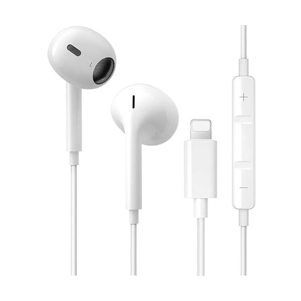 iPhone イヤホン 有線 アイフォン イヤホン 重低音 通話可能 対応 iPhone 14/13/12/11/X/XS/XR/8/7シリーズ