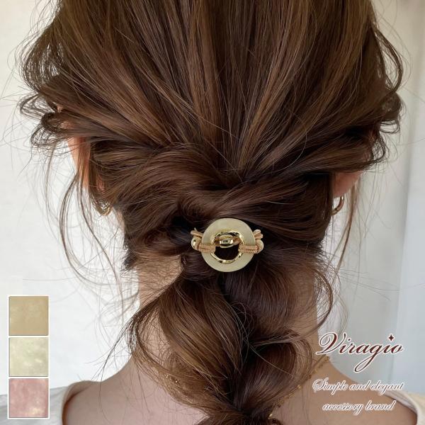 はな 様　オーダー品 「髪飾り_ヘアゴム・Lサイズ」 viragio_vi-1836