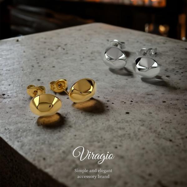 ピアス 18k 18金 プラチナ コーティング 金属アレルギー 対応 つけっぱなし ステンレス キャッチ 大人 レディース ジュエリー vi-1963