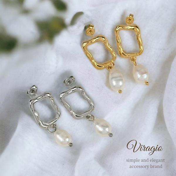 ピアス 18k 18金 プラチナ コーティング 金属アレルギー 対応 つけっぱなし ステンレス キャッチ 大人 レディース ジュエリー vi-1971