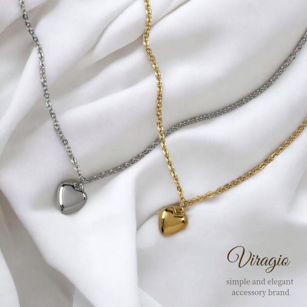 ネックレス 18k 18金 ホワイトゴールド コーティング 金属アレルギー 対応 ステンレス シンプル チェーン 上品 アクセサリー レディース ジュエリー vi-1977