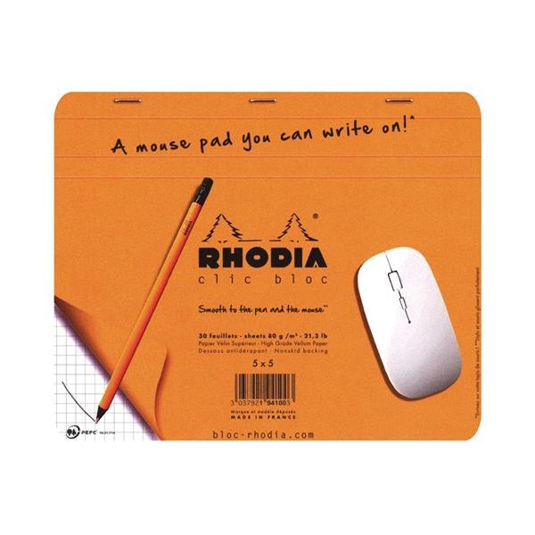 ロディア/RHODIA クリックブロック マウスパッド