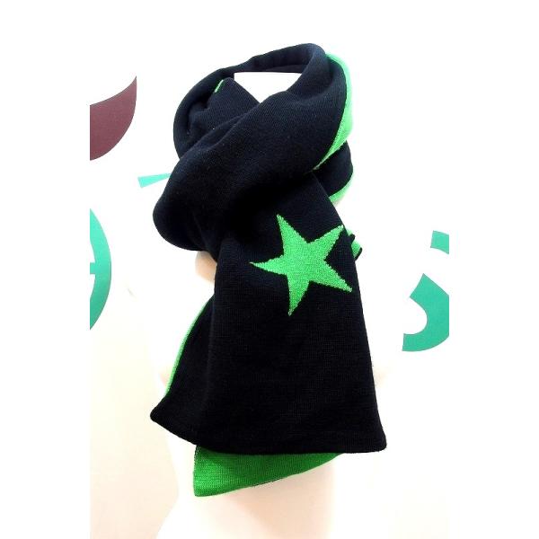 美品⭐︎ユニフォームエクスペリメントWOOLCASHMERE チェック柄マフラー ユニフォームエクスペリメントUNIFORM EXPERIMENT リバーシブル スター