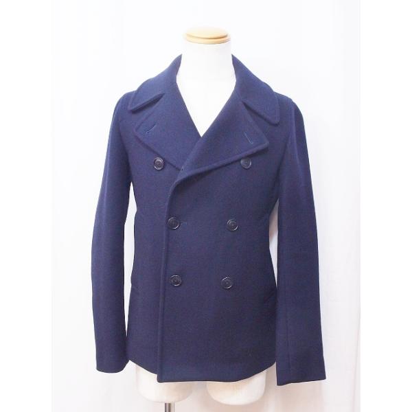 マーガレットハウエル Pコート メンズ Sサイズダークネイビー 日本製