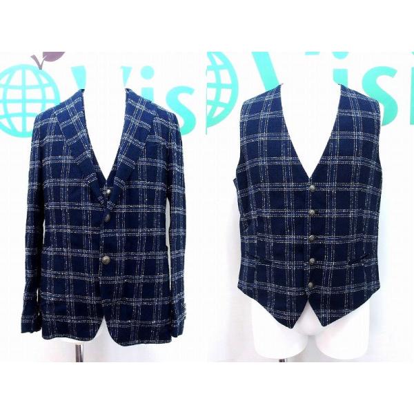 TAGLIATORE タリアトーレ コットンリネン チェック柄 テーラード  