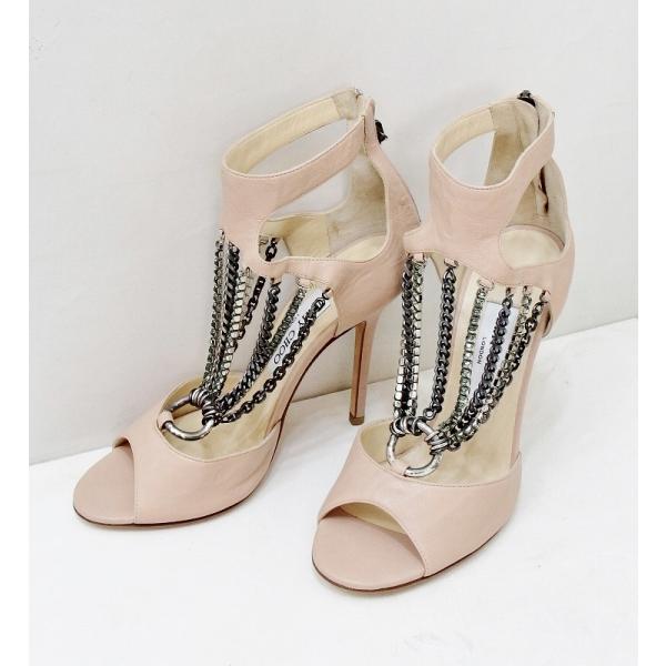 JIMMY CHOO ジミーチュウ レザー オープントゥ グラディエーター  