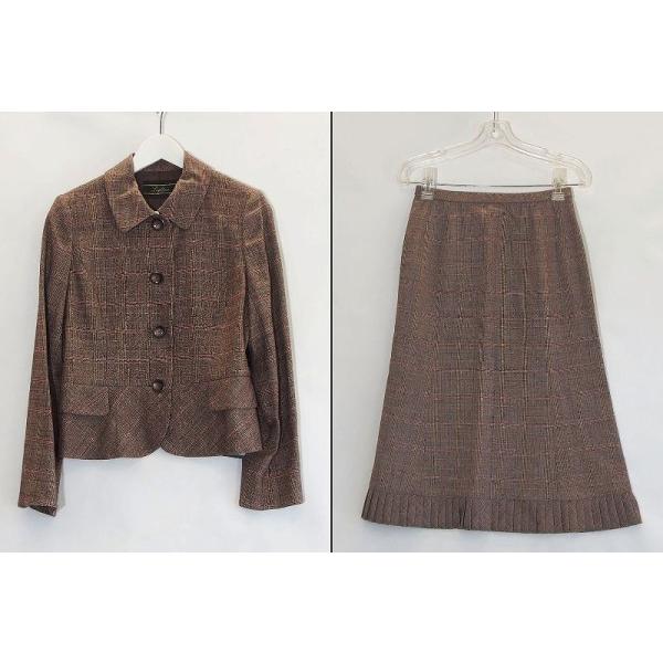 レリアン【ROCHAS】スカートスーツ leilian スカートスーツセットアップ ROCHAS #wnc ロシャス