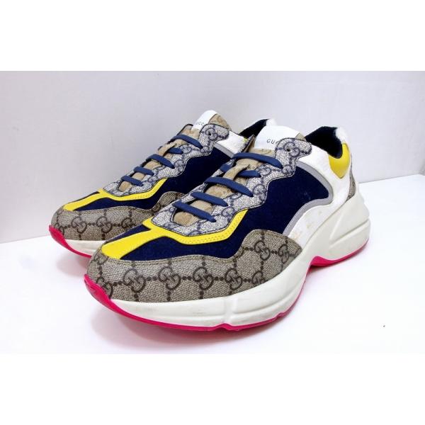 GUCCI（グッチ） ライトン Rhyton GGスプリーム スニーカー メンズ ・9