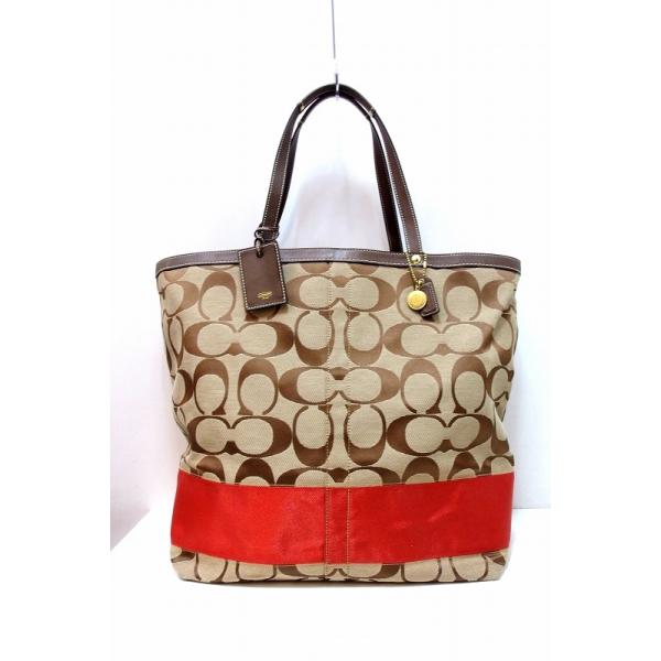 COACH（コーチ） シグネチャー キャンバス ラージ トートバッグ