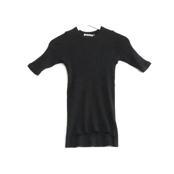 24SS 美品　AURALEE　オーラリー　ギザコットン　リブニット　クロップド 24SS 美品 AURALEE オーラリー ギザコットン リブニット