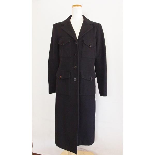 agnes b. b アニエスベー ウール カシミヤ混 ロングコート *ベルト欠品 