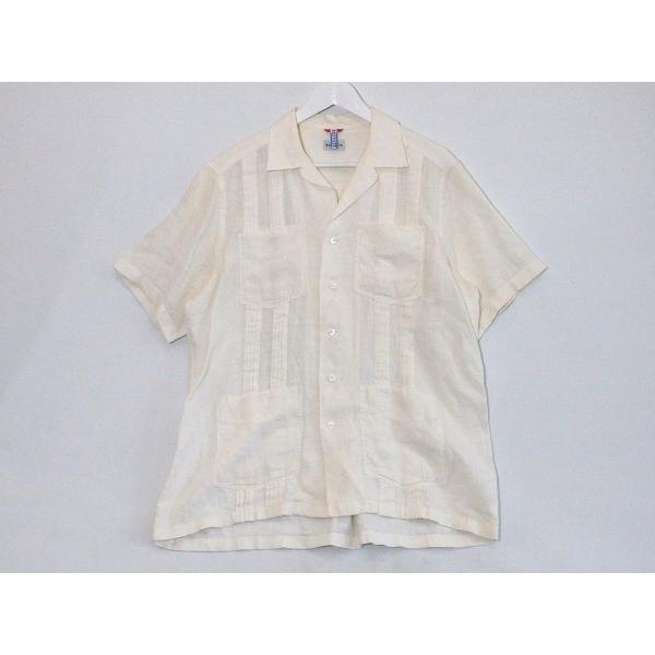 Bagutta バグッタ リネン THE SHIRT キューバ シャツ オープンカラー  