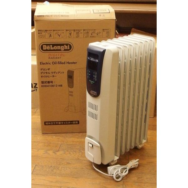 【美品】デロンギ　オイルヒーター　KHD410812-MB デロンギ DeLonghi オイルヒーター デジタルラディアント 8〜10