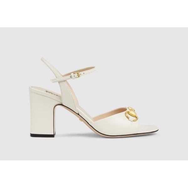 GUCCI グッチ 【今季】ホースビット付き ミッドヒール レザー GUCCI グッチ 【今季】ホースビット付き ミッドヒール レザー