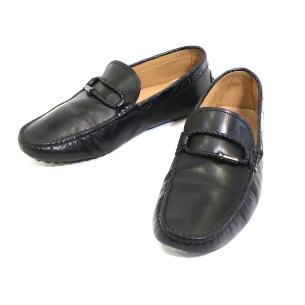 保存袋付 TOD'S メンズ 6.5 25cm ドライビングシューズ トッズ 茶