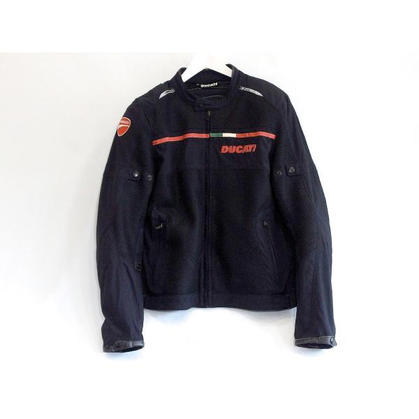 ドゥカティ ライダースジャケット DUCATI バイク用ジャケット ライダースジャケット メンズ ブラック