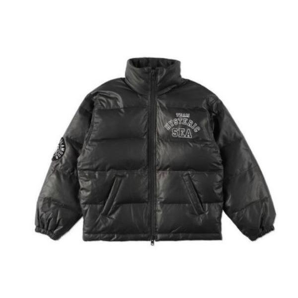 WIND AND SEA×HYSTERIC GLAMOUR レザーダウンジャケット メンズ WIND AND SEA×HYSTERIC GLAMOUR レザーダウンジャケット メンズ