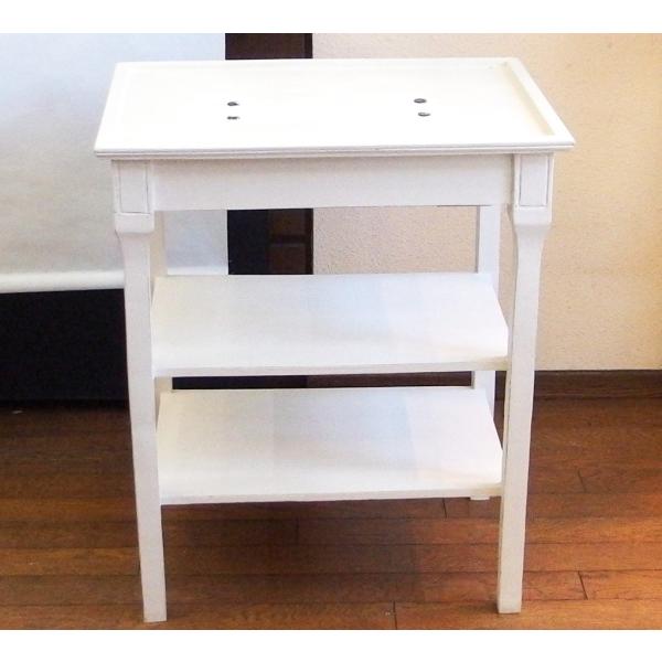 BLANC D'IVOIRE ブランディボアール 木製 ホワイトコンソール