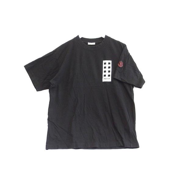 良品✨モンクレール MAGLIA マグリア Tシャツ ビッグロゴ 黒×白 XL MONCLER（モンクレール） 8 *PALM ANGELS マグリア Tシャツ MAGLIA T