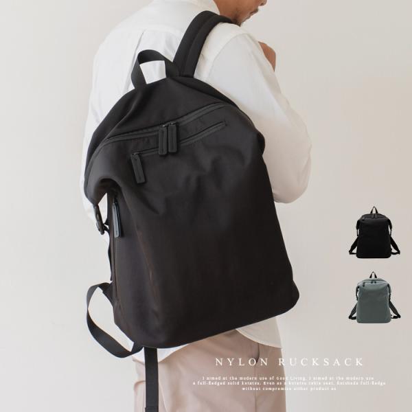 LGB バッグパック　ナイロン製　ブラック　ミニバッグ付き vitafelice_inb-90051z