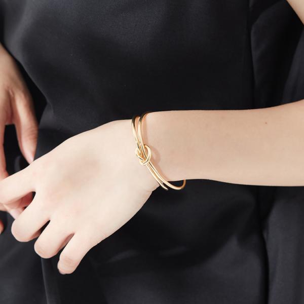   ステンレススチール バングル VitaFelice バングル レディース ステンレス イエローゴールド