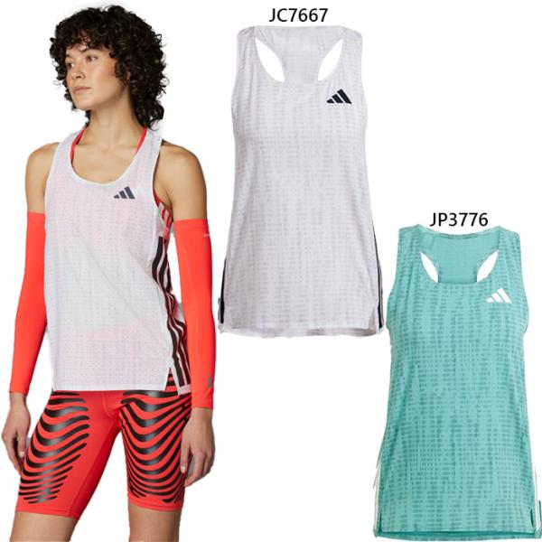 アディダス レディース アディゼロ adizero ランニングシングレット ジョギング マラソン ランニングウェア トップス JTQ56