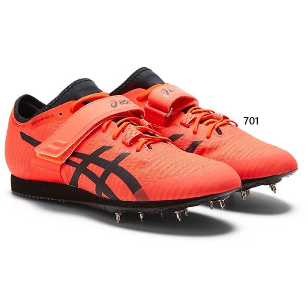 asics HEATR 陸上スパイクシューズ ホワイト/ブラック/オレンジ アシックス ASICS 陸上/ランニング 陸上スパイク HEATSPRINT FR